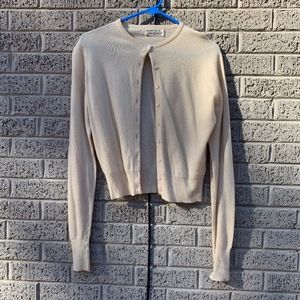 Vintage 1950's Cashmere Cardigan - image 1